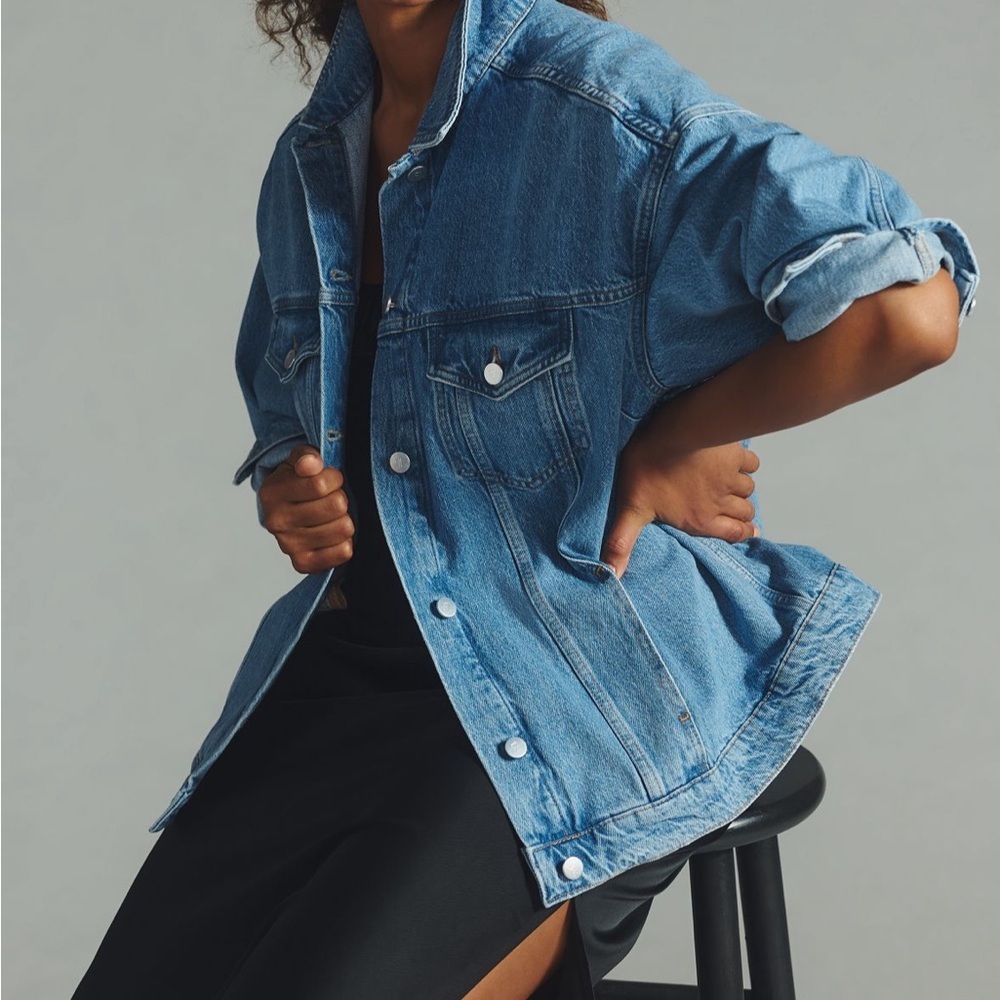 Anthropologie Pilcro Boyfriend Denim Jean Jacket